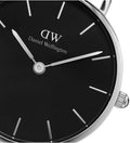 Daniel Wellington Classic Petite Sheffield Black Dial Black Leather Strap Watch For Women - DW00100236