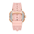 Michael Kors Sidney Multifunction White Dial Pink Silicone Strap Watch For Women - MK7222