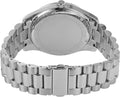 Michael Kors Lexington Quartz Black Dial Silver Steel Strap Watch For Women - MK8946