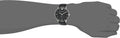 Emporio Armani Gianni Quartz Black Dial Black Leather Strap Watch For Men - AR0382