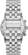 Michael Kors Hutton Chronograph Blue Dial Blue Steel Strap Watch For Men - MK8952