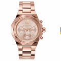 Michael Kors Raquel Analog Rose Gold Dial Rose Gold Steel Strap Watch For Women - MK4688