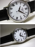 Tissot T Classic Carson White Dial Black Leather Strap Watch for Men - T085.410.16.013.00