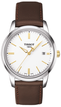 Tissot T Classic Dream White Dial Brown Leather Strap Watch for Men - T033.410.26.011.01