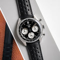 Tag Heuer Carrera Automatic Chronograph Black Dial Black Leather Strap Watch for Men - CBS2210.FC6534