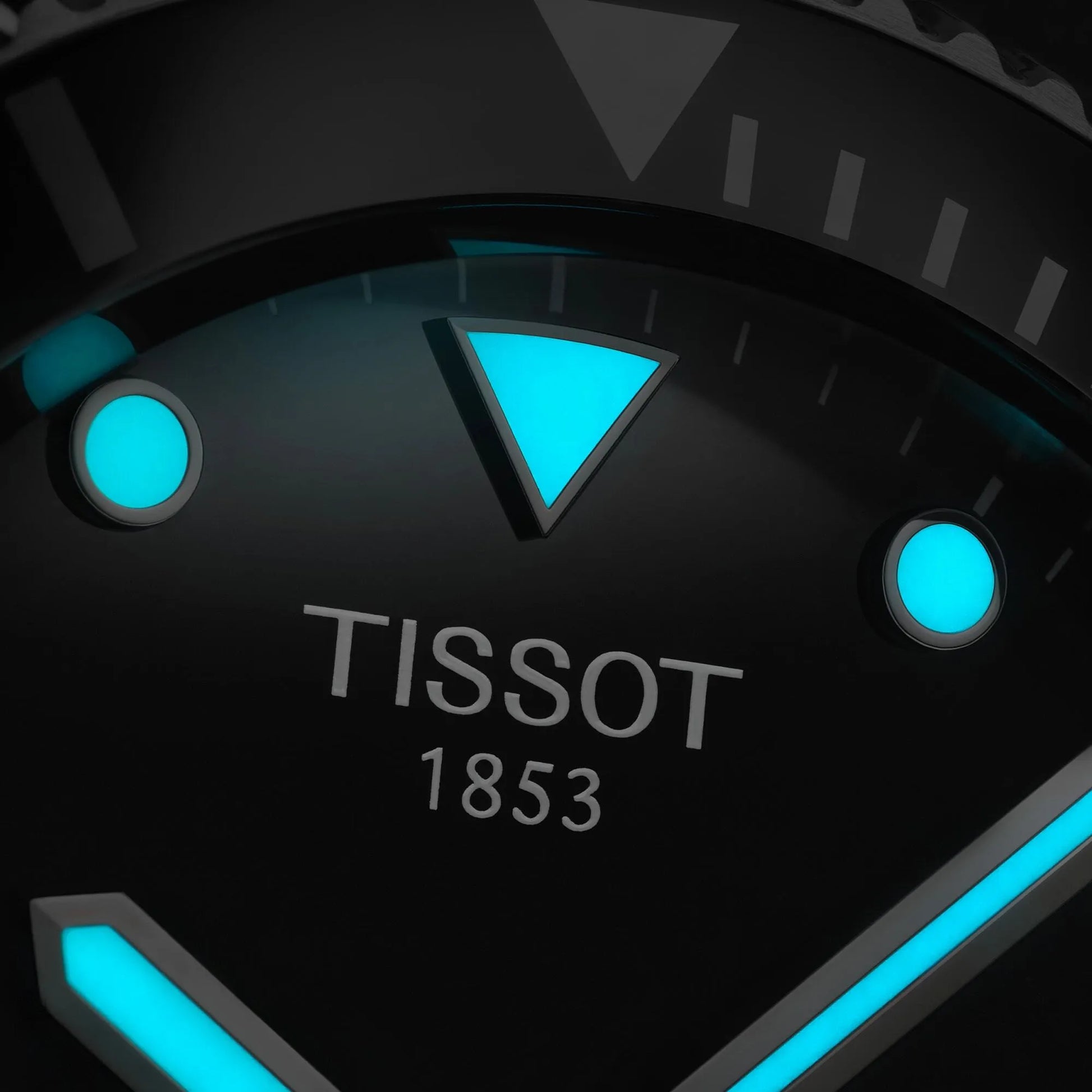 Tissot Seastar 1000 Black Dial Black Rubber Strap Watch For Men - T120.410.27.051.00