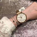 Michael Kors Jaryn Quartz Gold Dial Pink Leather Strap Watch For Women - MK2471