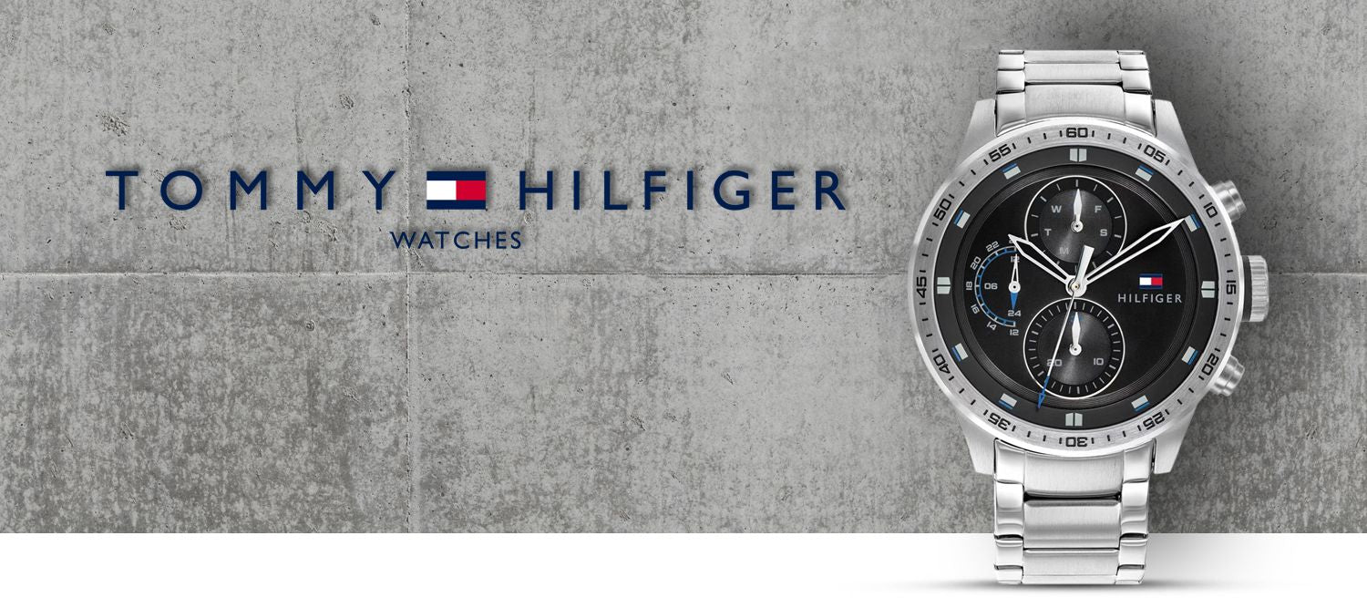 Tommy Hilfiger Trent Quartz Black Dial Silver Steel Strap Watch For Men - 1791805