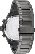 Tommy Hilfiger Trent Chronograph Grey Dial Grey Steel Strap Watch For Men - 1791806