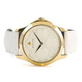 Gucci G Timeless Quartz White Dial White Leather Strap Watch For Women - YA1264033A