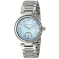 Michael Kors Skylar Quartz Blue Dial Silver Steel Strap Watch For Women - MK5988