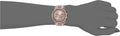 Michael Kors Ritz Chronograph Brown Dial Brown Steel Strap Watch For Women - MK6529