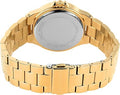 Michael Kors Lennox Three Hand Gold Dial Gold Steel Strap Watch For Women - MK7229