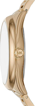 Michael Kors Janelle Gold Dial Gold Steel Strap Watch For Women - MK7086