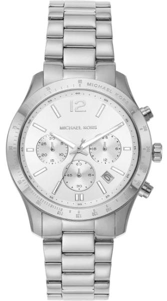 Michael Kors Berkley Chronograph Silver Dial Silver Steel Strap Watch For Women - MK7413