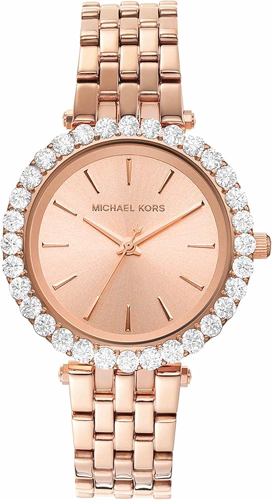 Michael Kors Darci Quartz Rose Gold Dial Rose Gold Steel Strap Watch For Women - MK4514