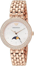 Emporio Armani Rosa Mother of Pearl Dial Rose Gold Steel Strap Watch For Women - AR11462