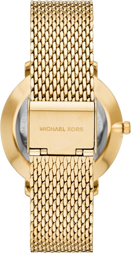 Michael Kors Pyper Quartz Gold Dial Gold Mesh Strap Watch For Women - MK4339