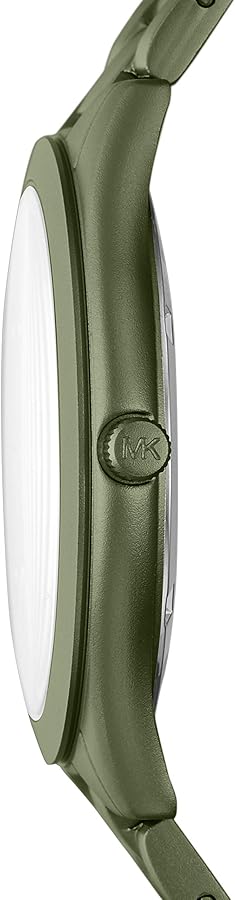 Michael Kors Slim Runway Green Dial Green Steel Strap Watch for Women - MK4526