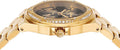 Michael Kors Lennox Quartz Black Dial Gold Steel Strap Watch For Women - MK7404