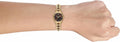 Michael Kors Runway Mercer Analog Brown Dial Gold Steel Strap Watch For Women - MK6855