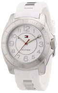 Tommy Hilfiger K2 White Dial White Rubber Strap Watch for Women - 1781306