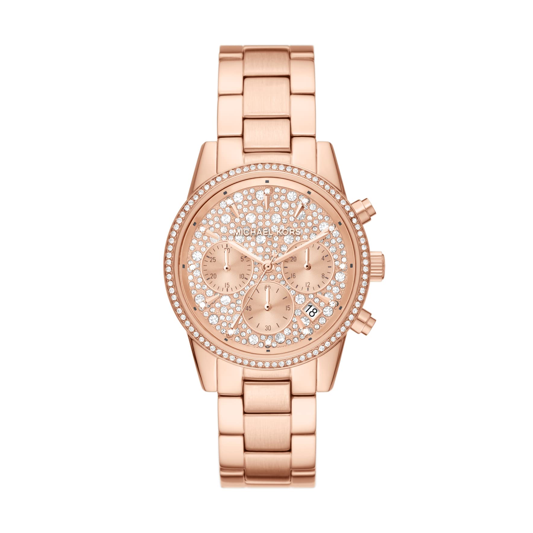 Michael Kors Blair Rose Gold Dial Rose Gold Steel Strap Watch for Women - MK5263