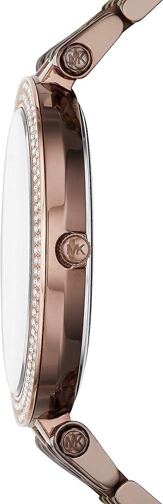 Michael Kors Darci Quartz Brown Dial Brown Steel Strap Watch For Women - MK3416