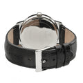 Guess Wafer Analog Black Dial Black Leather Strap Watch For Men - W70016G1