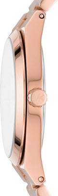 Michael Kors Channing Quartz Rose Gold Dial Rose Gold Steel Strap Watch For Women - MK6624