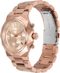 Michael Kors Raquel Analog Rose Gold Dial Rose Gold Steel Strap Watch For Women - MK4688