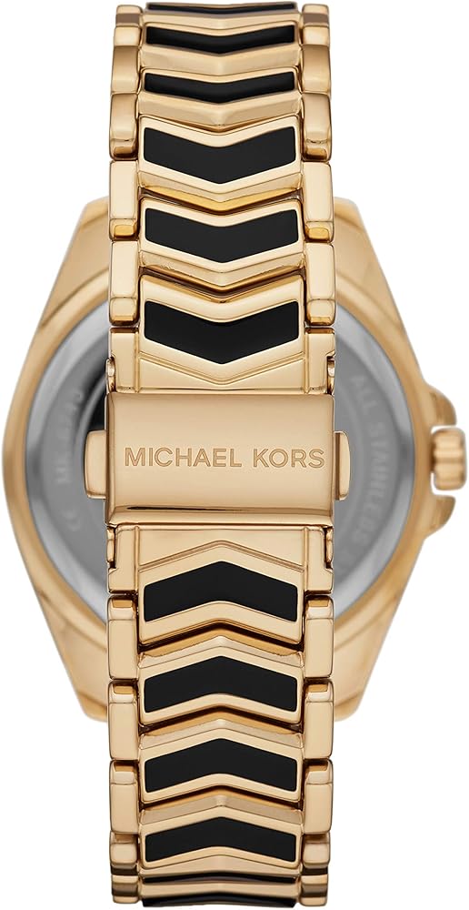 Michael Kors Whitney Quartz Black Dial Two Tone Steel Strap  Watch For Women - MK6743