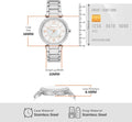 Michael Kors Parker Three Hand White Dial Silver Steel Strap Watch For Women - MK4694