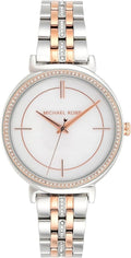 Michael Kors Cinthia Mother of Pearl Dial Two Tone Steel Strap Watch For Women - MK3831