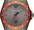 Emporio Armani Sigma Quartz Grey Dial Grey Steel Strap Watch For Men - AR11178