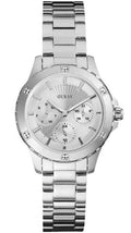 Guess Mist Quartz Silver Dial Silver Steel Strap Watch For Women - W0443L1