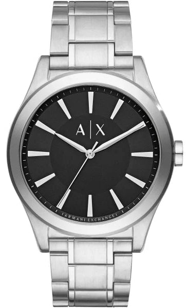 Armani Exchange Nico Analog Black Dial Silver Steel Strap Watch For Men - AX2320