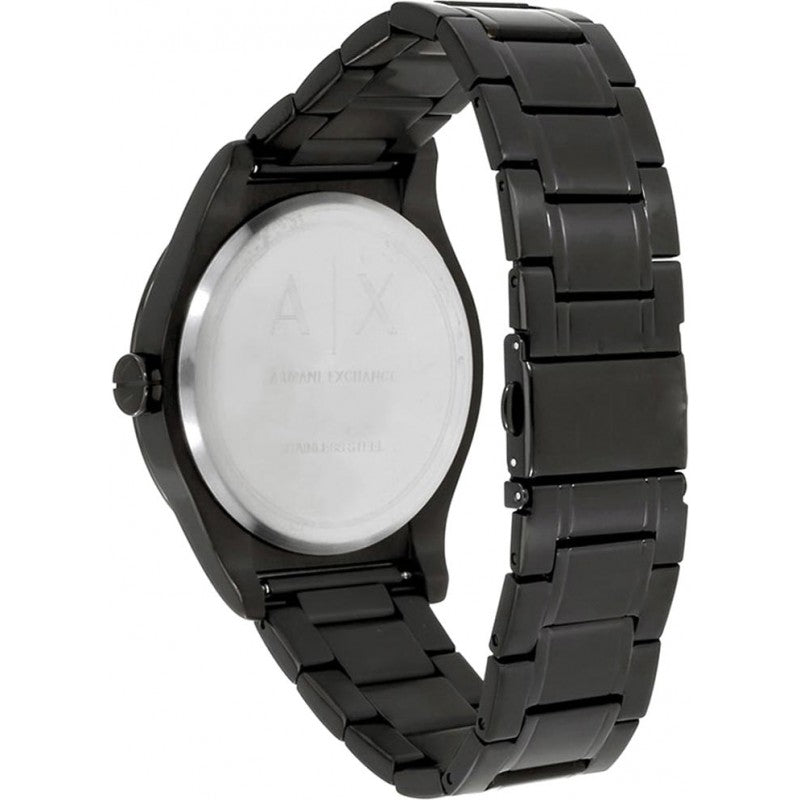 Armani Exchange Nico Analog Black Dial Black Steel Strap Watch For Men - AX7102