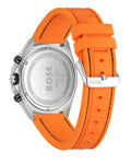 Hugo Boss Energy Chronograph Quartz Black Dial Orange Rubber Strap Watch For Men - 1513970