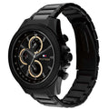 Tommy Hilfiger Clark Chronograph Black Dial Black Steel Strap Watch For Men - 1792081