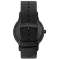 Emporio Armani Meccanico Automatic Black Dial Black Leather Strap Watch For Men - AR60042