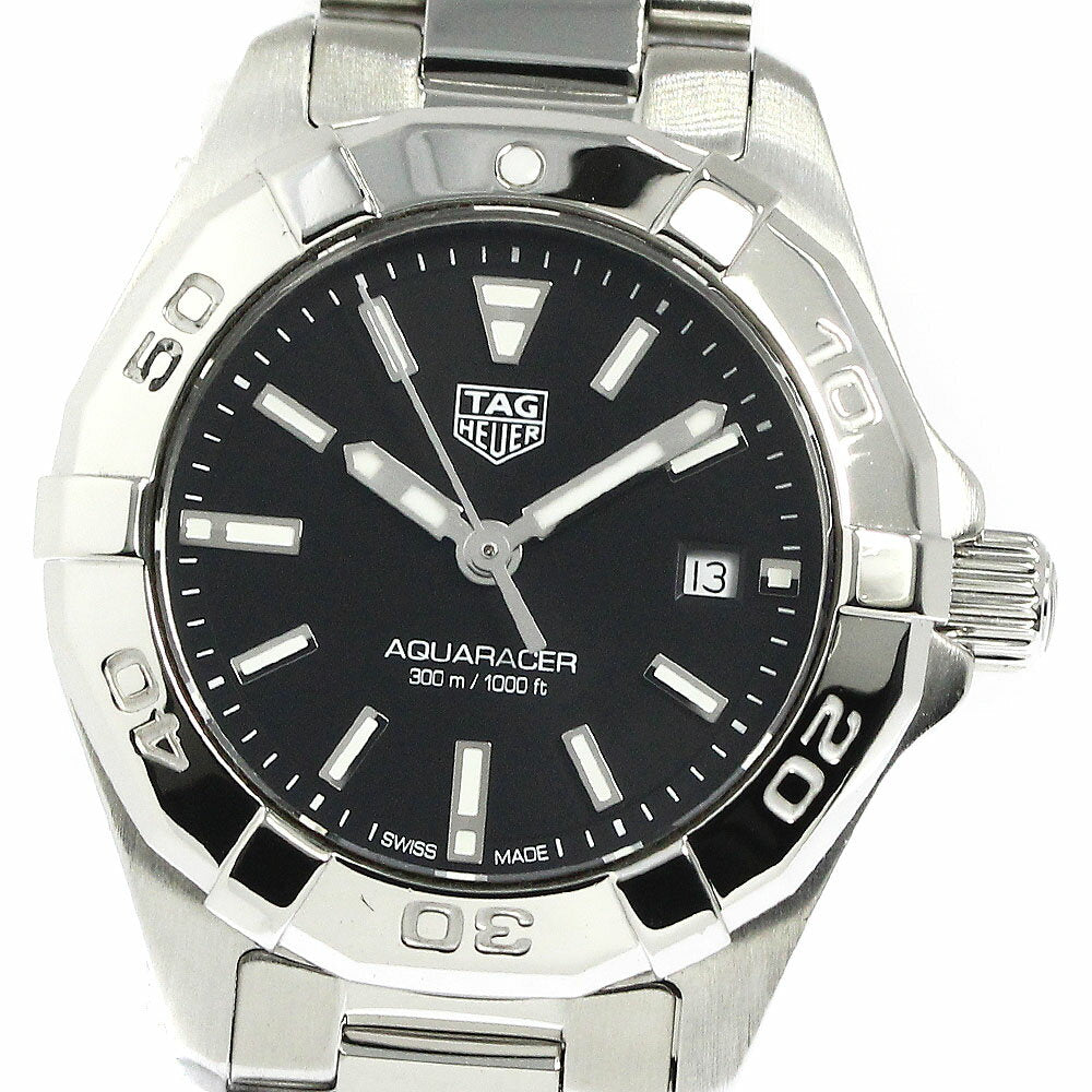 Tag Heuer Aquaracer Quartz Black Dial Silver Steel Strap Watch for Women - WBD1410.BA0741