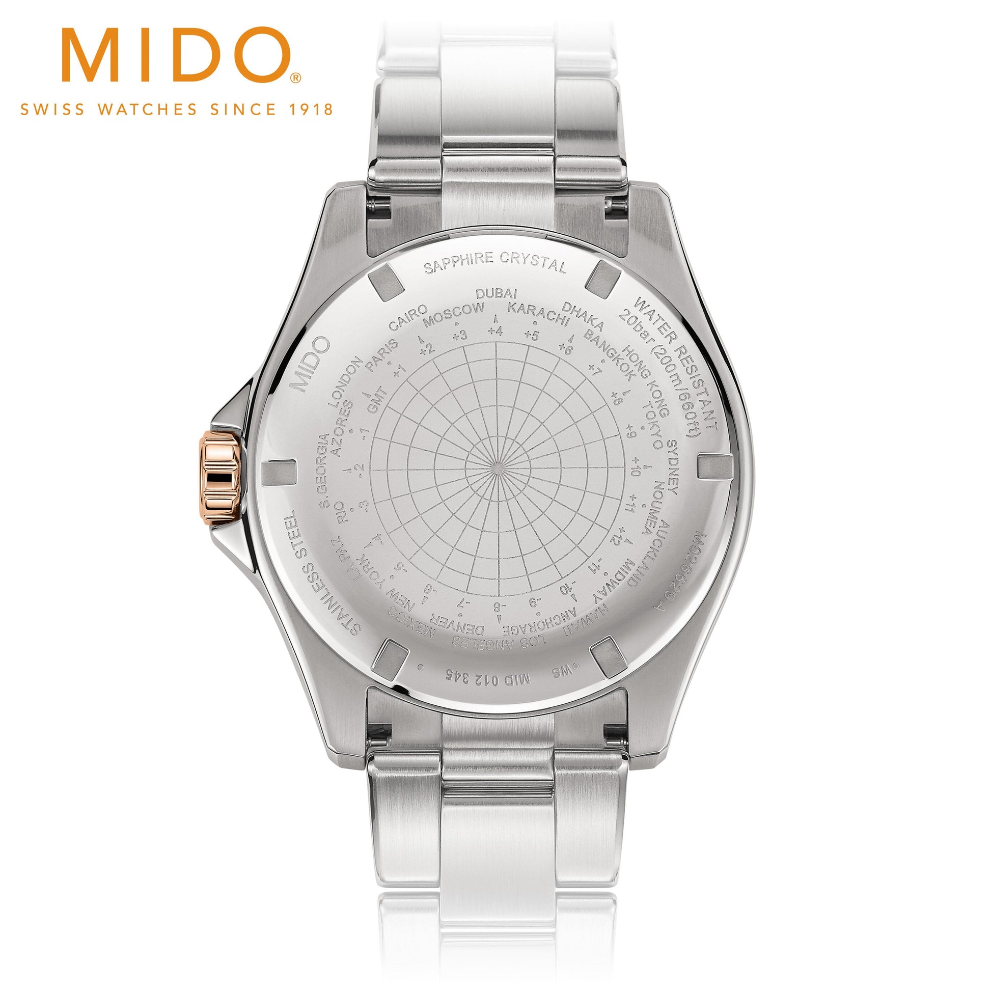 Mido Commander II Automatic Chronometer Silver Dial Two Tone Steel Strap Watch For Men - M021.431.22.071.00