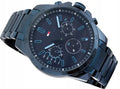 Tommy Hilfiger Decker Chronograph Blue Dial Blue Steel Strap Watch for Men - 1791560