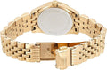 Michael Kors Lexington Quartz Orange Dial Gold Steel Strap Watch For Women - MK3284