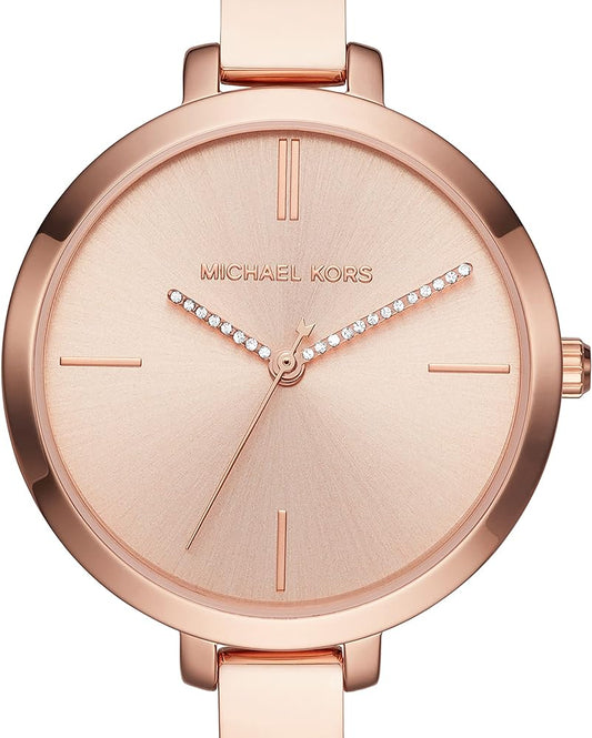 Michael Kors Jaryn Quartz Rose Gold Dial Rose Gold Steel Strap Watch For Women - MK3735