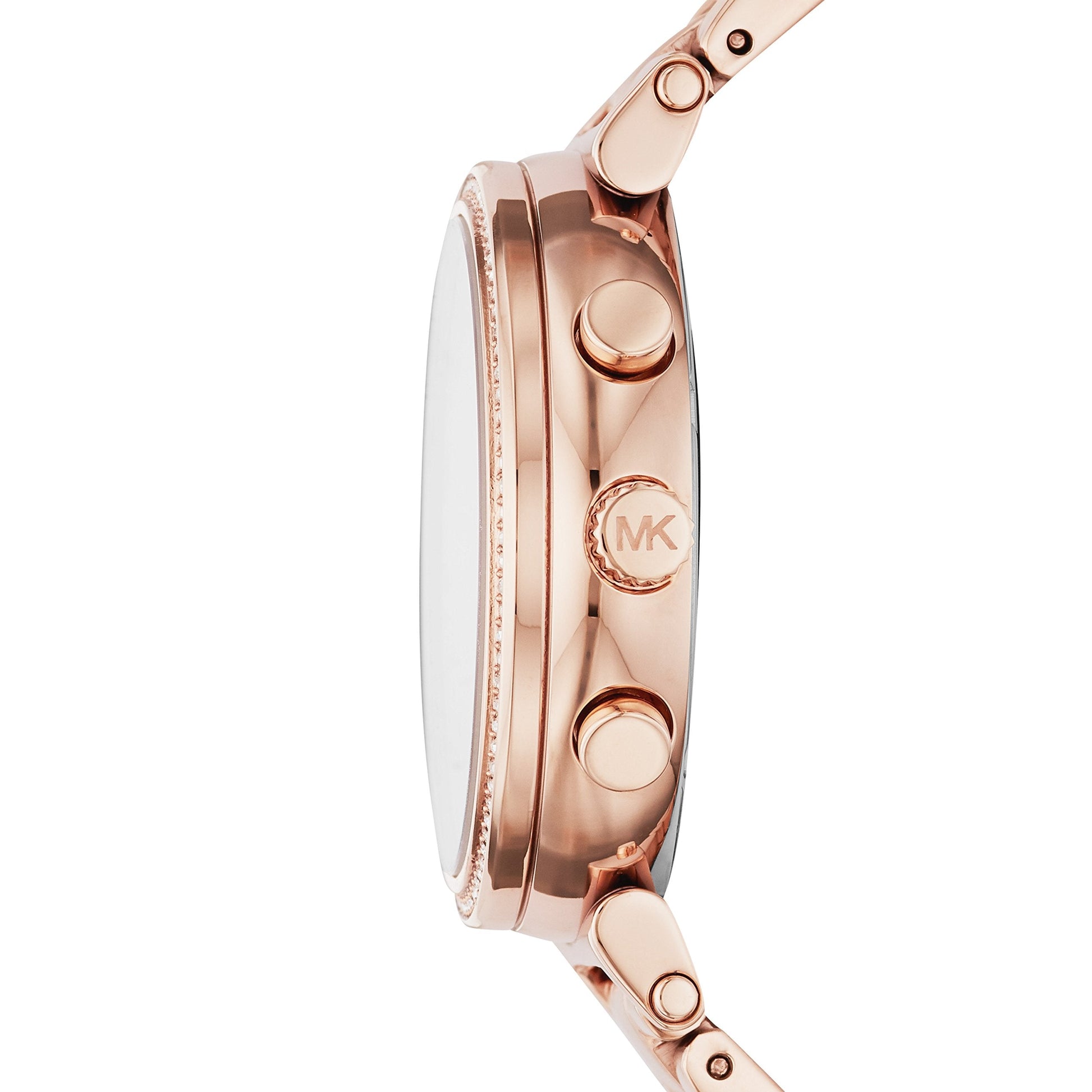 Michael Kors Sofie White Dial Rose Gold Steel Strap Watch For Women - MK6577