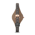 Fossil Georgia Smoke Grey Dial Grey Leather Strap Watch for Women - ES3077