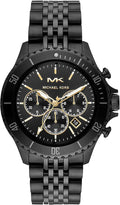 Michael Kors Bayville Chronograph Black Dial Black Steel Strap Watch For Men - MK8750