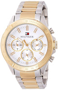 Tommy Hilfiger Hudson Chronograph White Dial Two Tone Steel Strap Watch For Men - 1791226